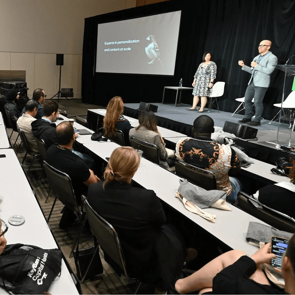 Ellie Wu and Jared Brickman at TechCrunch Disrupt